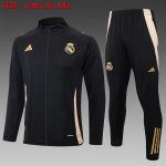 Real Madrid 24-25 Black Long Zip Jacket