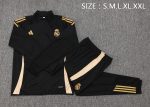 Real Madrid 24-25 Black Long Zip Jacket - 图片 2