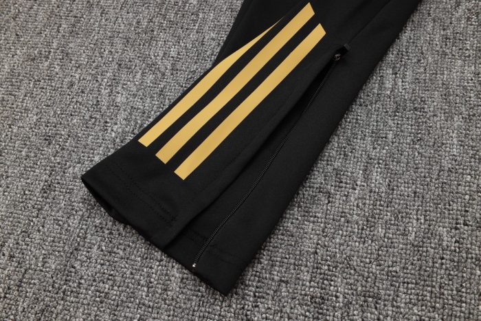 Real Madrid 24-25 Black Long Zip Jacket - 图片 3