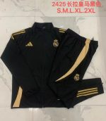 Real Madrid 24-25 Black Long Zip Jacket - 图片 9