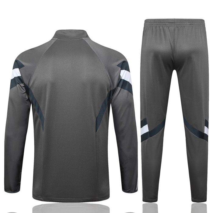 Real Madrid 24/25 Grey Half-Zip Jacket (Retro Edition) - 图片 3