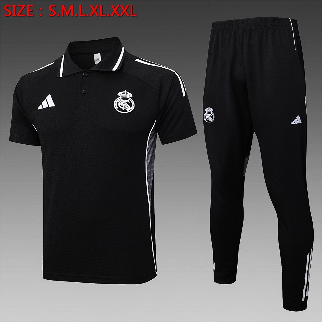 JER-5282_1 Real Madrid Black Polo - 图片 1