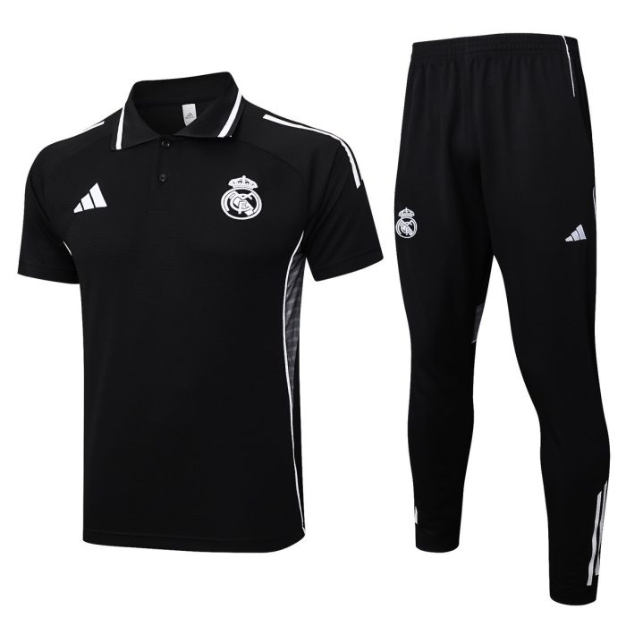 Real Madrid Black Polo - 图片 8