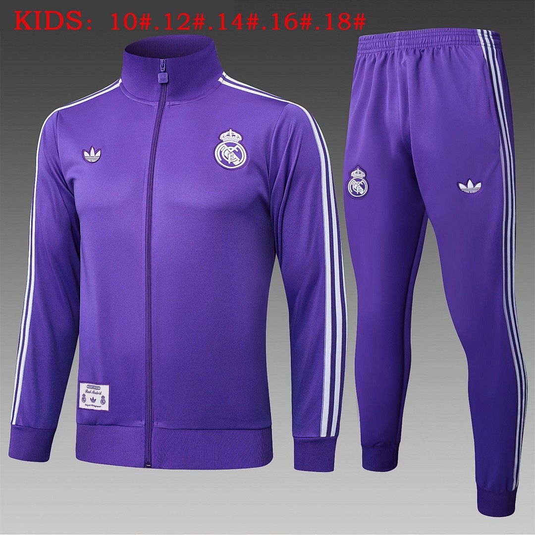 JER-5284_1 Real Madrid Purple Retro Edition Kids - 图片 1