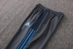 Real Madrid 21/22 Long Zip Jacket Dark Grey with Blue Trim - 图片 3