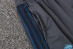 Real Madrid 21/22 Long Zip Jacket Dark Grey with Blue Trim - 图片 4