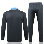 Real Madrid 21/22 Long Zip Jacket Dark Grey with Blue Trim - 图片 8