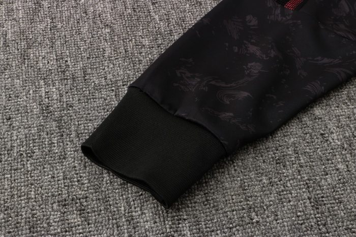 Real Madrid 21/22 Long Zip Hoodie Black - 图片 7