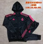 Real Madrid 21/22 Long Zip Hoodie Black - 图片 9