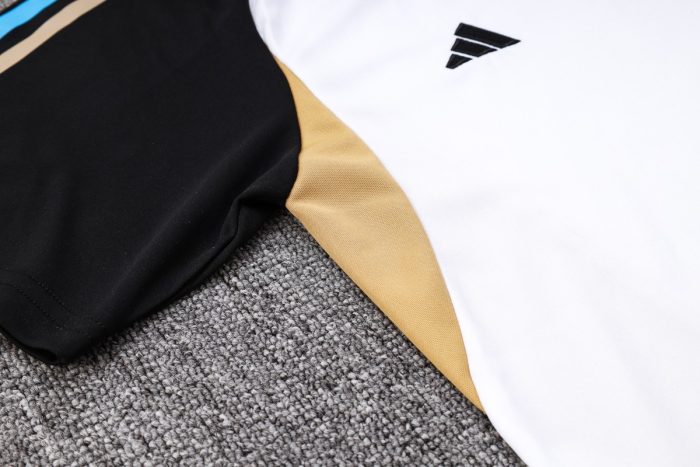 Real Madrid 23-24 White Short Sleeve Training Set with 3/4 Pants - 图片 6