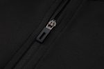 Real Madrid 23-24 Half Zip Jacket Black with White Trim - 图片 6