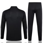 Real Madrid 23-24 Half Zip Jacket Black with White Trim - 图片 7