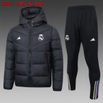 Real Madrid 23-24 Black Cotton Jacket - 图片 3