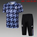 Real Madrid 23-24 Black Grey Splatter Short Sleeve Training Set