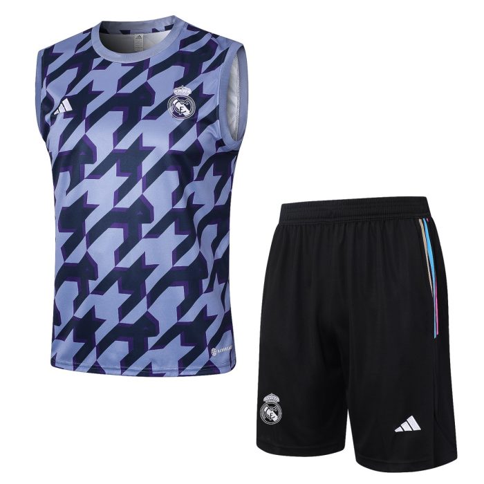 Real Madrid 23-24 Black Purple Splatter Vest - 图片 8