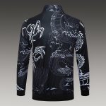 Real Madrid 23/24 Black Dragon Print Long Zip Jacket - 图片 7