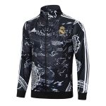 Real Madrid 23/24 Black Dragon Print Long Zip Jacket - 图片 8