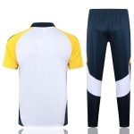 Real Madrid 24-25 White Polo Shirt with Yellow Sleeves - 图片 8