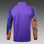 Real Madrid 24/25 Purple (Spray Ink Dragon) Long Zipper Jacket - 图片 3