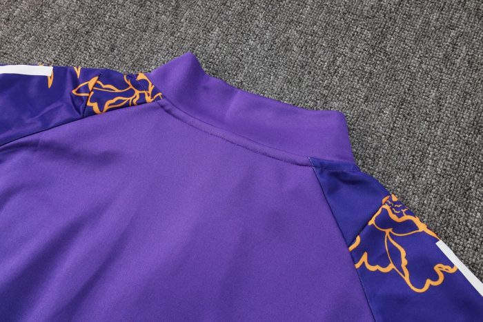 Real Madrid 24/25 Purple (Spray Ink Dragon) Long Zipper Jacket - 图片 6