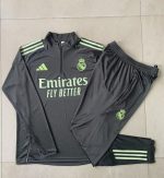 Real Madrid Grey Green Kids' Half-Zip Jacket - 图片 4