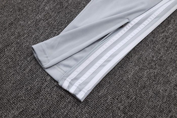 Real Madrid 25/26 Half-Zip Jacket White Grey - 图片 3