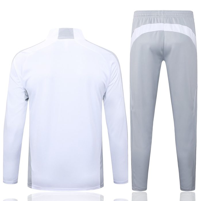 Real Madrid 25/26 Half-Zip Jacket White Grey - 图片 7