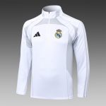Real Madrid 25/26 Half-Zip Jacket White Grey - 图片 8