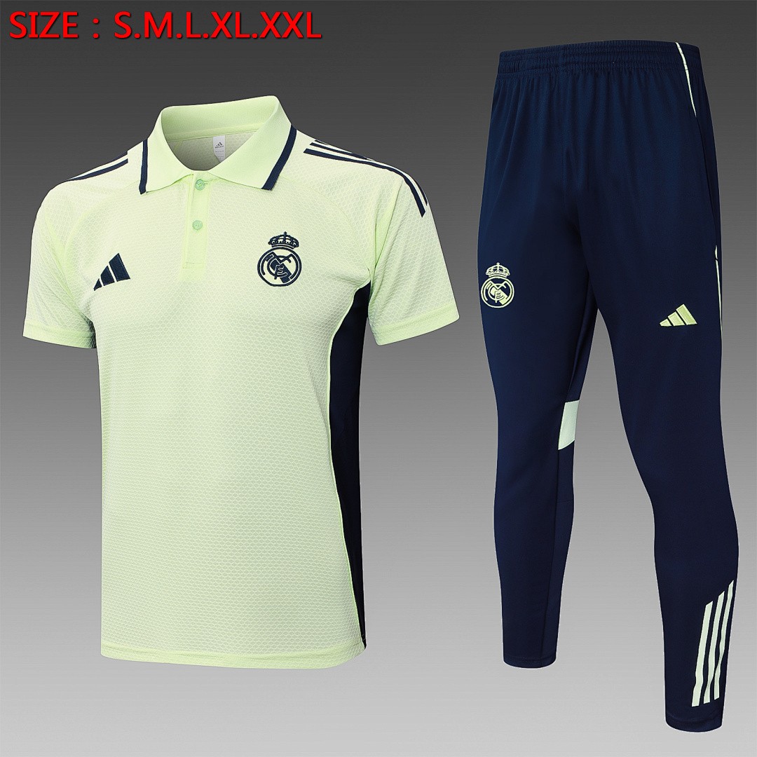 JER-5308_1 Real Madrid Light Green Polo - 图片 1