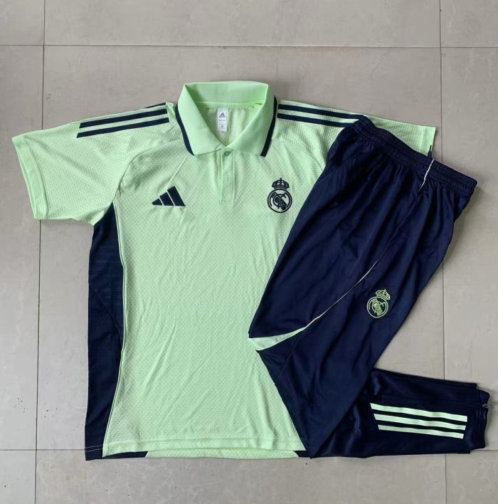 Real Madrid Light Green Polo - 图片 9