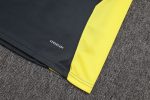 Real Madrid 2526 Half-Zip Jacket Dark Gray with Yellow Sleeves - 图片 4