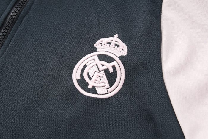 Real Madrid 24/25 Half-Zip Hoodie Dark Gray - 图片 6