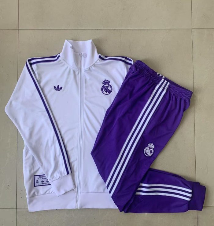 Real Madrid White Retro Edition (White Collar) Kids - 图片 4