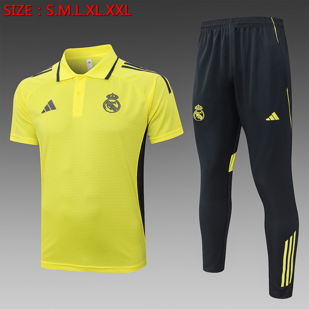 JER-5313_1 Real Madrid Yellow Polo - 图片 1