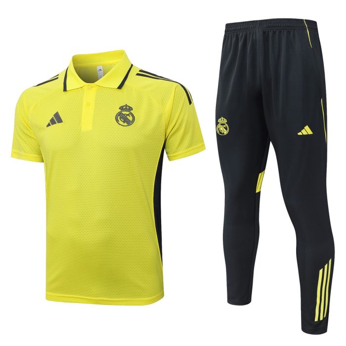Real Madrid Yellow Polo - 图片 8
