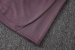 Real Madrid Grey Purple Long Zipper Jacket - 图片 2