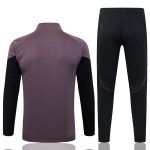 Real Madrid Grey Purple Long Zipper Jacket - 图片 6