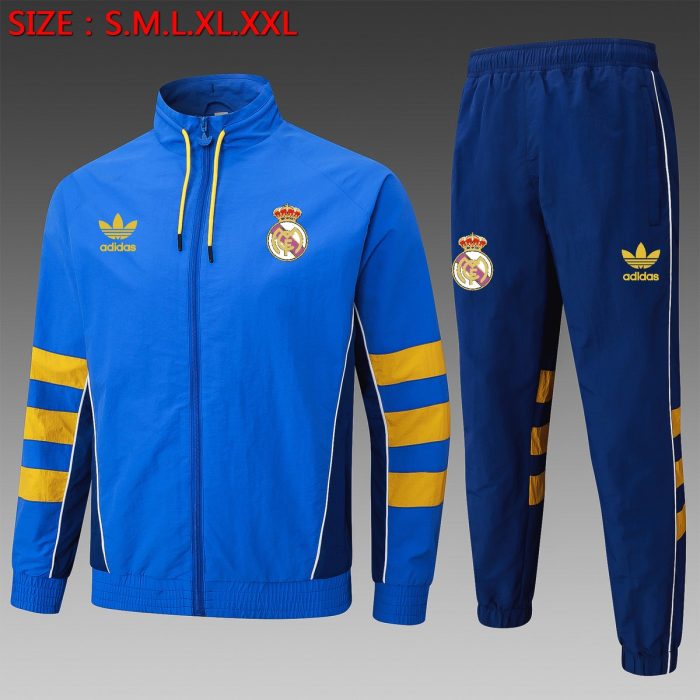 Real Madrid 25/26 Long Zipper Jacket - Colorful Blue - 图片 2