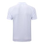Real Madrid White Polo Shirt with Blue Trim - 图片 7