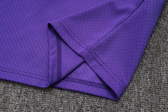 Real Madrid Purple Retro Polo - 图片 4