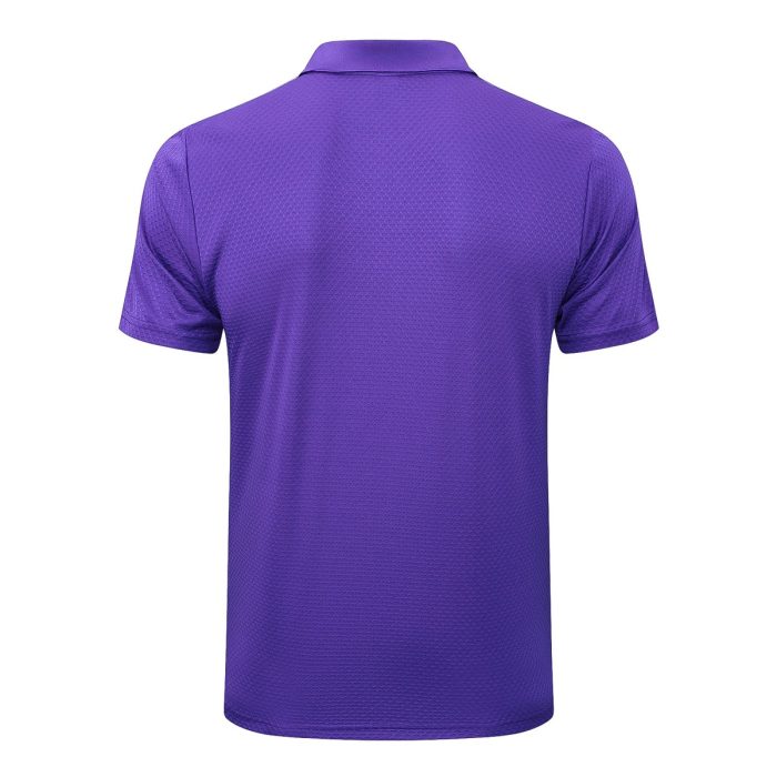 Real Madrid Purple Retro Polo - 图片 7