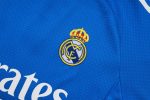 Real Madrid Short Sleeve Training Suit in Lake Blue with White Trim - 图片 6