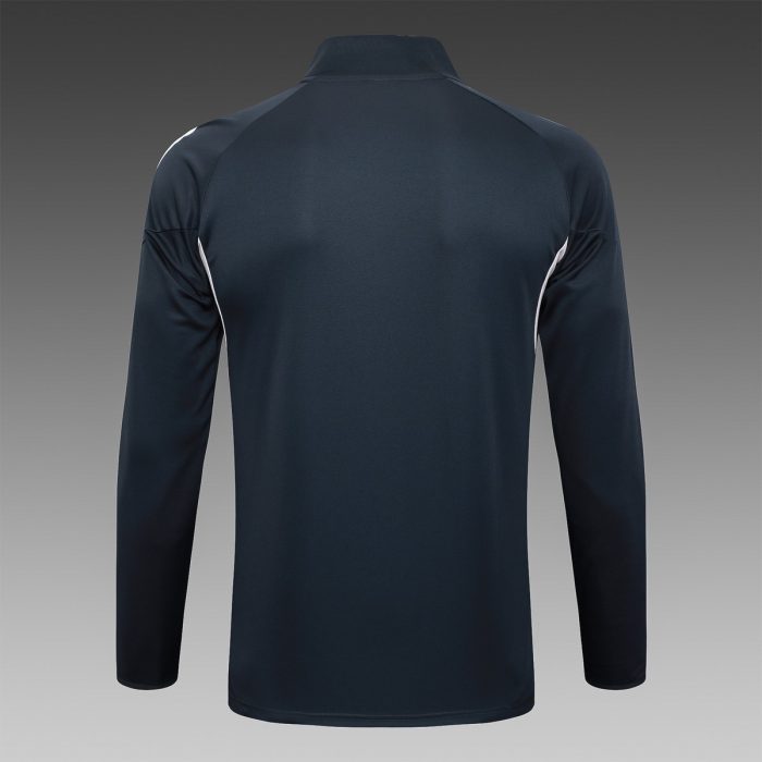 Real Madrid Long Zip Jacket Dark Gray - 图片 8