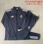 Real Madrid Long Zip Jacket Dark Gray - 图片 9
