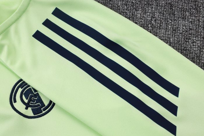 Real Madrid 2024/25 Semi-Zip Jacket Light Green - 图片 5
