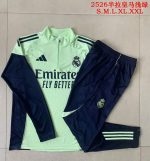 Real Madrid 2024/25 Semi-Zip Jacket Light Green - 图片 9