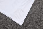 Real Madrid White Short Sleeve Training Suit with Green Trim - 图片 5