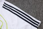 Real Madrid White Short Sleeve Training Suit with Green Trim - 图片 6