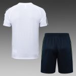Real Madrid White Short Sleeve Training Suit with Green Trim - 图片 7