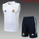 Real Madrid White Vest with Green Trim - 图片 8